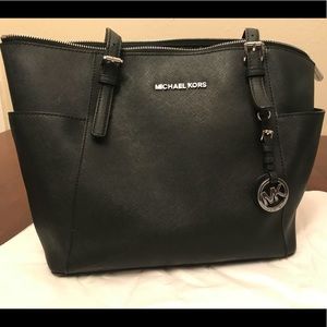 Black Michael Kors Leather Tote